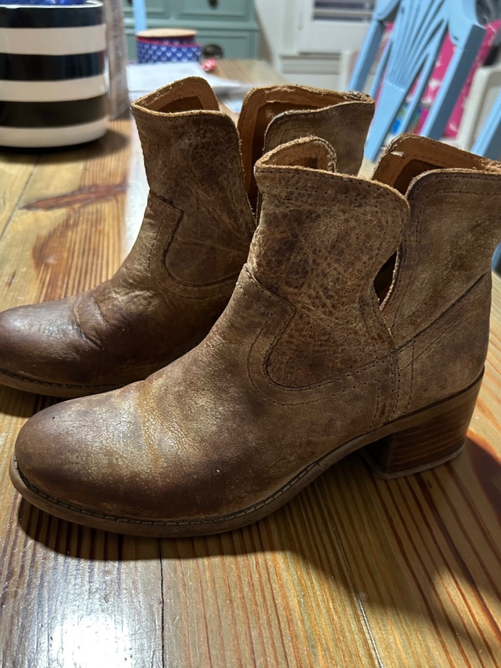 Diba True Walnut Grove Leather Ankle Boots